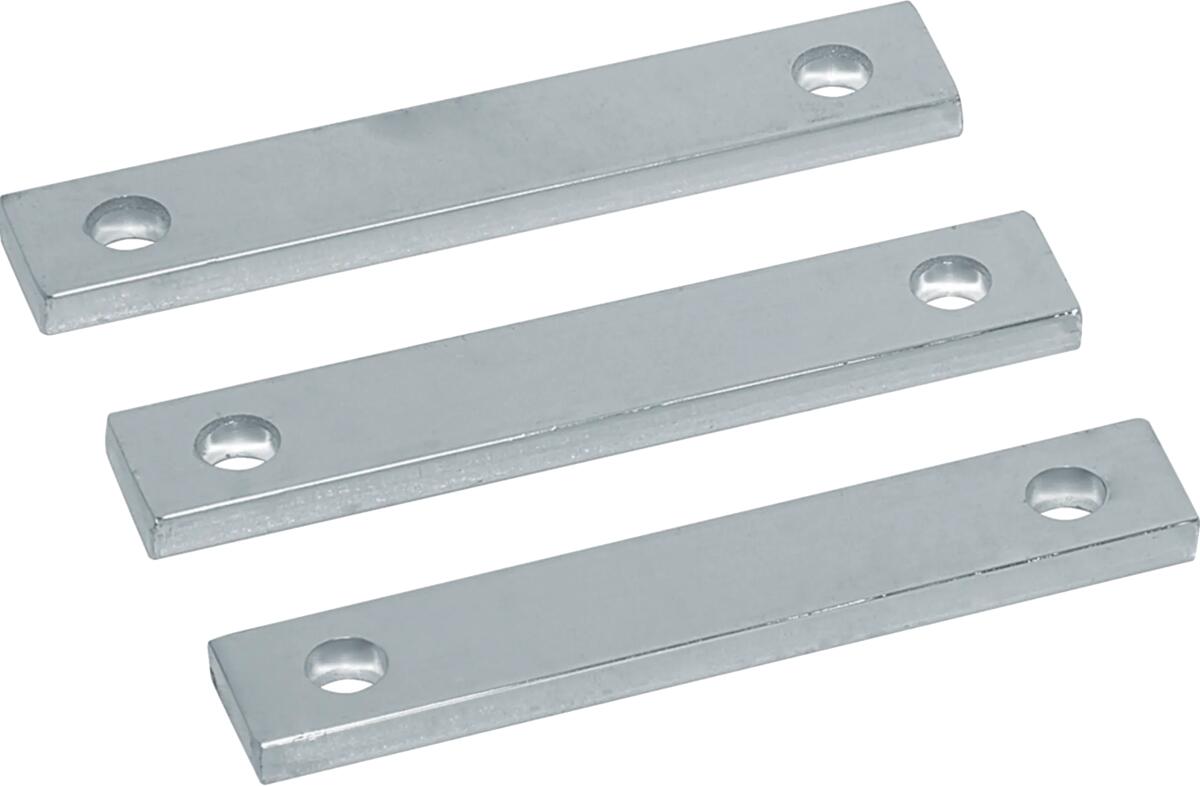 Hager UM30V4 Cu-Schienen, univers, Wandlerlasche 30x10x170mm, 3 Stück im Set, verzinnt