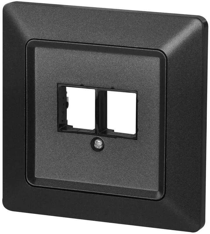 EMOS A6004.9 Datensteckdose 2xRJ45, anthrazit (1906300111)