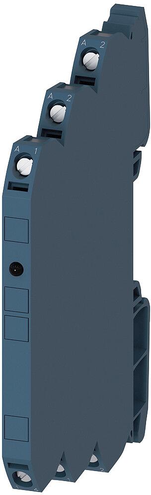 Siemens 3RQ3018-1AB00 Ausgangskoppler Relaiskoppler, 1 Wechsler, AC/DC 24 V, Baubreite 6,2 mm, Schraubanschluss, thermischer Strom, 6A