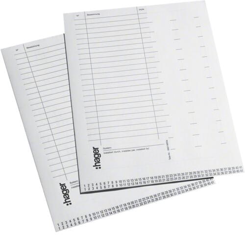 Hager VZ717 Volta Beschriftungssystem (10ST)