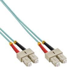 InLine® LWL Duplex Kabel, SC/SC, 50/125µm, OM3, 0,5m (83555O)