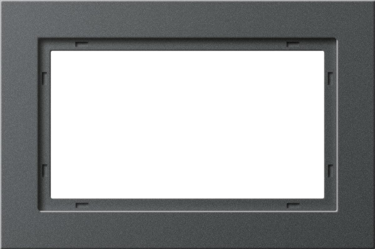 Abdeckrahmen 1,5fach, bruchsicher, Anthrazit, System 55 E2, Gira 100123
