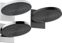 hansgrohe Pulsify S Duschkopf 260 2 Strahlarten wassersparend mit Wandanschluss, Kunststoff, 7,8 l/min, 260 mm