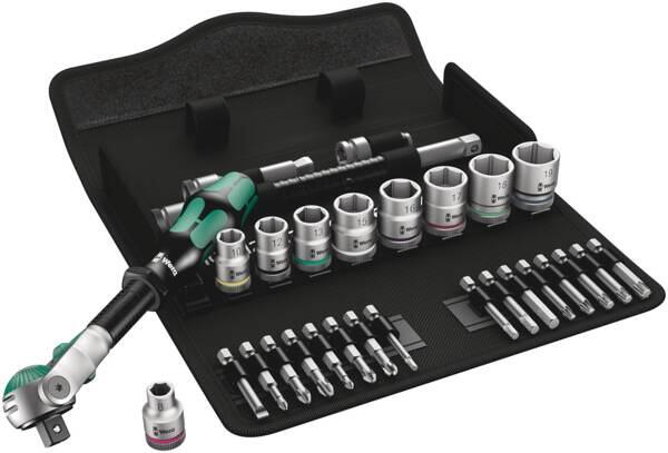 Wera 8100 SB 6 Zyklop Speed-Knarrensatz, 3/8"-Antrieb, metrisch, 29-teilig (05004046001)