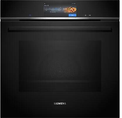 Siemens HB778G9B1 A+ Einbaubackofen, 60 cm breit, 71 L, Pyrolyse, TFT-Full-Touchdisplay Pro, cookControl Pro, Home Connect, schwarz