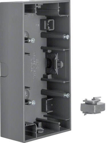 Berker 10527006 Aufputz-Gehäuse, 2fach, K.1, anthrazit matt, lackiert