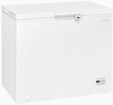 Exquisit GT250-HE-040D Stand Gefriertruhe, 95,5 cm breit, 246 L, LED Licht, Schloss, weiß