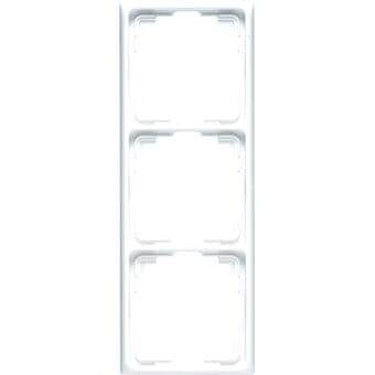 Rahmen für Kabel-Kanal-Installation, 3fach, alpinweiß, JUNG CD583KWW