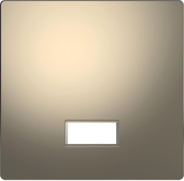 Merten Wippe mit rechteckigem Symbolfenster, System Design, Nickelmetallic (MEG3350-6050)