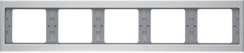 Berker 13937003 Rahmen, 5fach, waagerecht, K.5, Alu, Aluminium eloxiert