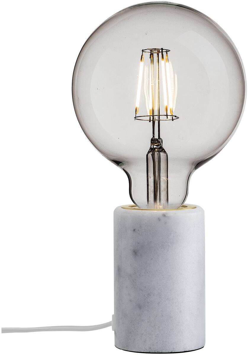 Nordlux Siv Marble Tischlampe, E27, IP20, 60W, weiß (45875001)