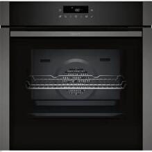 Neff B6ACJ7AG3 N50 A+ Einbaubackofen, 59,4 cm breit, 71 L, Pyrolyse, 7 Heizarten, TouchControl, Grillfunktion, Kindersicherung, Hide Tür, Air Fry, Graphite-Grey