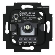 Busch-Jaeger 6523 UR-104 LED-Drehdimmer, 230 V, schwarz (2CKA006512A0353)