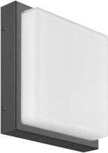 LCD Außenwandleuchte, 2xE27, 40W, graphit (045)
