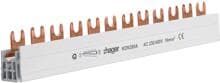 Hager KDN380x Phasenschiene, 3-polig, 80A, Gabel, 16mm²