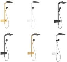 hansgrohe Raindance Alive Q Duschsystem 210/340 1 Strahlart mit ShowerSelect Comfort, Metall, 12 l/min, 210 x 340 mm