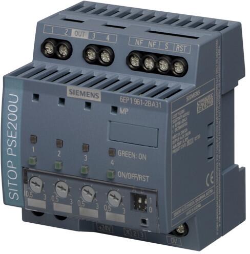 Siemens 6EP1961-2BA31 SITOP PSE200U 3A Selektivitätsmodul 4-Kanal