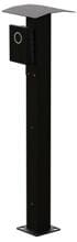 Zaptec OnePole 2.0 Go Single/Twin, Montagesäule mit Dach für 1 oder 2 Zaptec Go Ladestationen, schwarz (ZB100287)