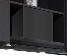 Siemens LJ67BDP60 Design-Unterbauhaube, 60 cm breit, 699 m³/h, HomeConnect, 3 Lüfterstufen und 1 Intensivstufe, mattschwarz