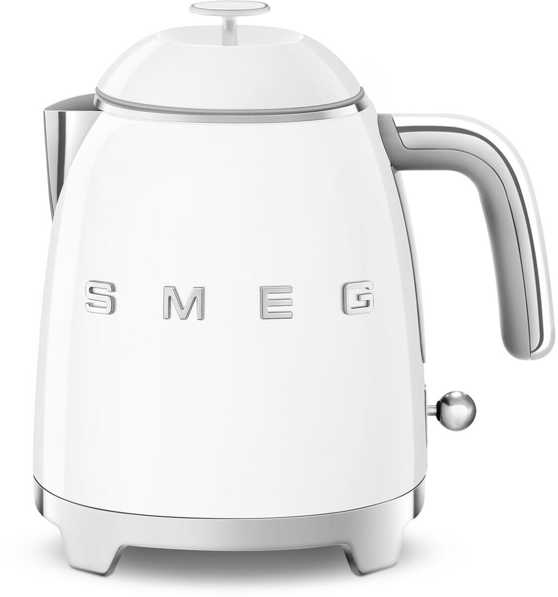 Smeg KLF05WHEU 50"s Style Mini-Wasserkocher, 1400W, 0,8L, Weiß