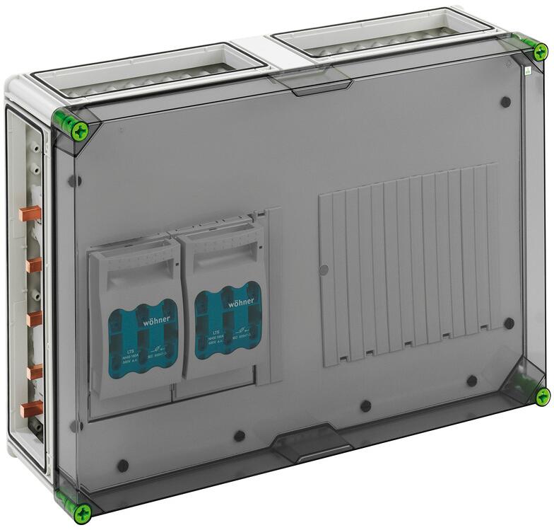 Spelsberg GST 5025-250 Plus NH-Reiterlasttrennergehäuse, Schutzart IP65, Schlagfestigkeit IK08, Schutzklasse II, Bemessungsspannung 690V AC, halogenfr