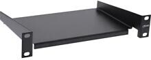 InLine 10" Fachboden, 160mm, 10kg, 1HE, RAL 9005 schwarz (19109E)