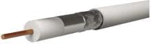 EMOS S5271 Koaxialkabel CB21D, CLASS A, 2-fach geschirmt, Schirmabdeckung >98 %, Innenbereich, 100m Rolle, weiß (2305021000)