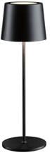 Paulmann Gilo Tischleuchte, IP44, 2,8W, 240lm, 2700K, schwarz matt (76996)