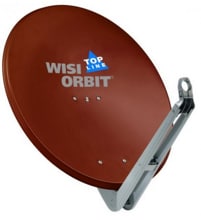 Wisi OA85I Satelliten Schüssel, 85cm rotbraun