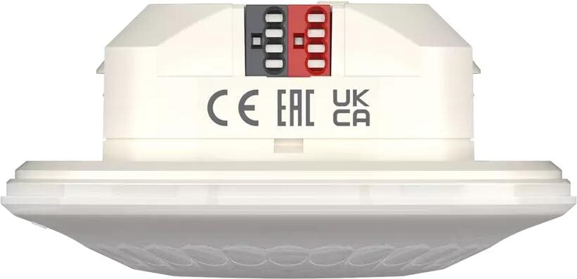 Theben LUXA 103 S360-12 KNX UP WH Präsenzmelder (PIR) Deckenmontage Unterputz innen, 360° rund, max. 12 m, 2 Kanäle Licht, 2 Kanäle Präsenz, HKL 10390