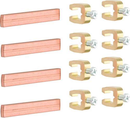 Hager UM05G S-Schienenverbinder, 60mm, universN, 12x5mm, 4-polig, für FP/ZB/FT/FA-Schränke