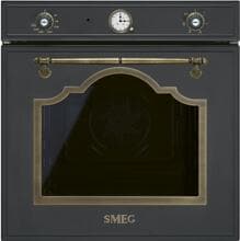 Smeg SF67C1AO EEK: A Einbaubackofen, 59,7 cm breit, 70 L, Pyrolyse, 6 Backfunktionen, schwarz