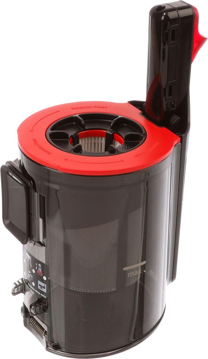Bosch Siemens 12050163 Staubbehälter, vollst.,incl.Cartridge filter + lint filer, grau/rot