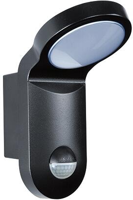 Esylux AOL 100 LED 5K Außenleuchte, 14W, 770 lm, 5000 K, schwarz (EL10750014)