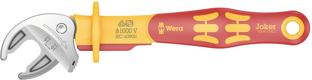 Wera 6004 Joker VDE L VDE-isolierter, selbstjustierender Maulschlüssel, Größe L (05020153001)