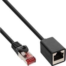 50er B-Pack InLine Patchkabel-Verl., S/FTP (PiMf), Cat.6, LSZH, CU, schwarz, 1m (B-76911X)