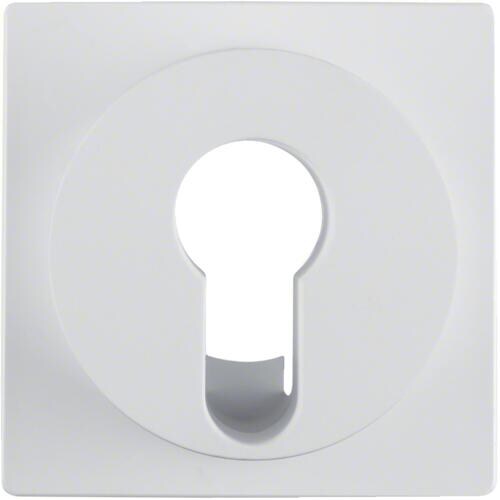 Berker 15071909 Zentralstück für Schlüsselschalter/-taster, S.1/B.3/B.7, polarweiß matt
