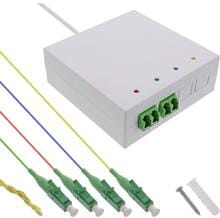 InLine FTTH Verlängerungsbox vorkonfektioniert 4x LC/APC 9/125µm