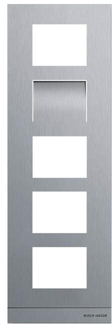 Busch-Jaeger 41385CF-A-03 Frontplatte Video, 1/5, Aluminium (2TMA200160A0030)