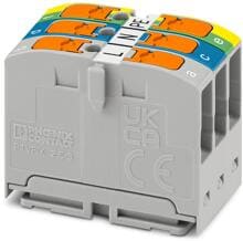 Phoenix Contact PTVFIX 2,5-L/N/GNYE Geräteklemme 690 V, 24 A, 3-polig, Push-in-Anschluss, 0,14-4 mm² (1300612)