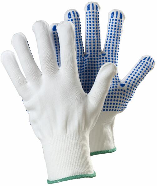 Ejendals AB Tegera 630 Atmungsaktiver Nylon-Handschuh mit gutem Grip, Größe 10, weiß/blau (630-10)