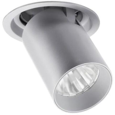 Brumberg TRAXX MINI LED-Einbaurichtstrahler, 230 V AC, 50 Hz, 15 W, 40°, 3.000 K, CRI > 90, rund, silber (88744163)