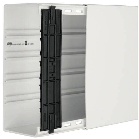 Hager Leitungsführungskanal PVC mit Trennwand, FB, 100x230x2000mm, reinweiß (FB9923009016)