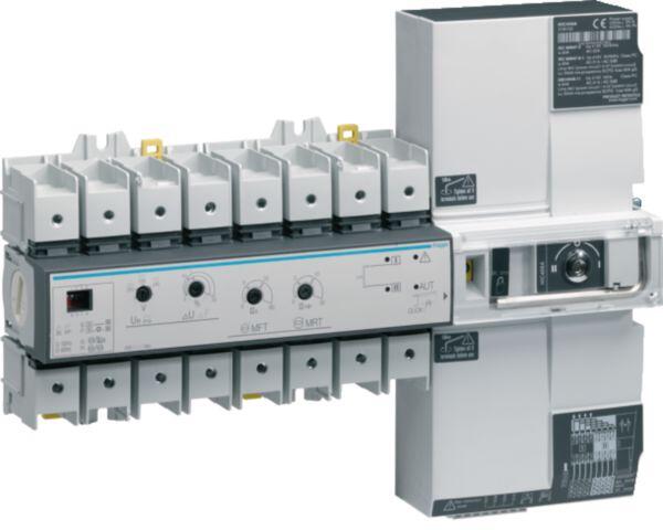Hager HIC406A Automatischer Lastumschalter mit Schaltstellungsanzeige, 4-polig, 63A, 400V