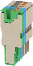 Weidmüller APG 2.5/5-3BG-BL-GN Stecker, 2.5 mm², 800, 24 A, Polzahl: 5, dunkelbeige, blau, grün (1513780000)