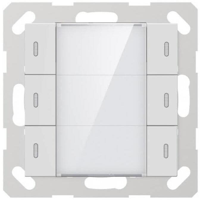 GVS ADV-06/02.1.00 Tastsensor ADVANCE+ inkl. Temp.sensor, 3-fach, matt weiß (284144)