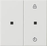 Gira 549303 eNet Funk Bedienaufsatz Memory, System 55, reinweiß glänzend