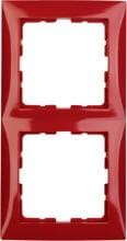 Berker 10128962 Rahmen, 2fach, S.1, rot glänzend