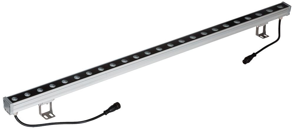 EVN LED Wallpainter, IP65, 24W, 3000K, 1872lm, 24V/DC, Ein- und Ausgang je 24cm Leitung mit Stecksystem, silber (P65242402)