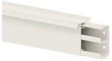 GGK 12462 Sockelleistenkanal SL/T 20x50-9001, PVC mit Teppichkante, 2 Kammern, cremeweiß